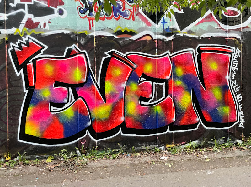 Evey, M32 roundabout, Bristol, October 2023