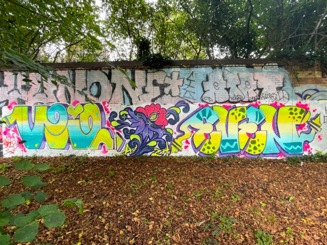 Desi, Peggy and Evey, Sparke Evans Park, Bristol, October 2023
