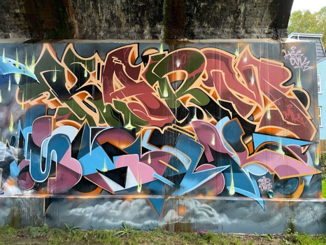 Karmone and Smak, M32 Cycle path, Bristol, October 2023