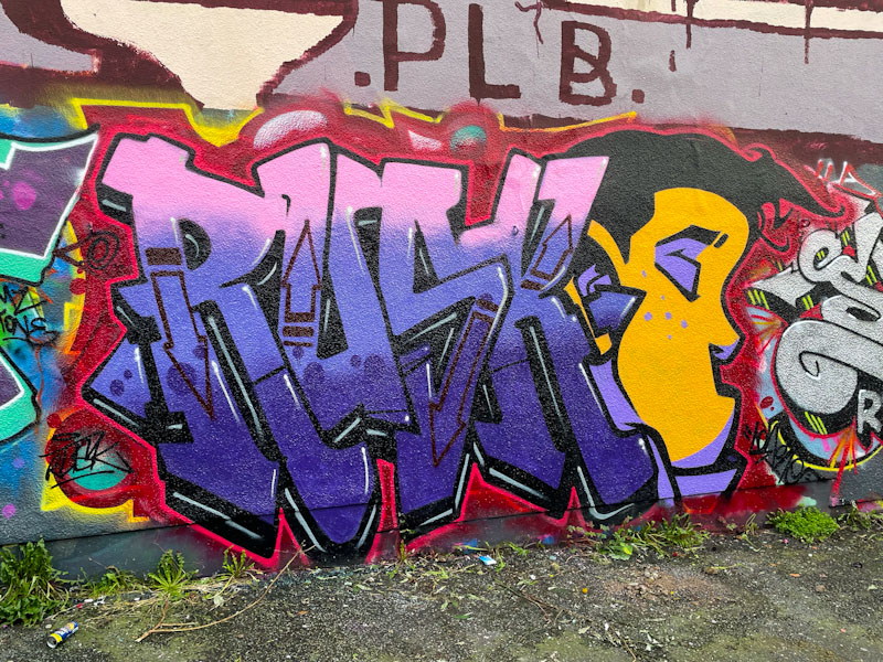 Rusk and Theartofsok, M32 Cycle path, Bristol, October 2023