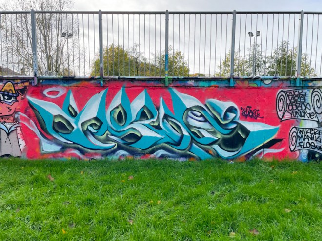 Mr Klue, Horfield skate park, Bristol, November 2023