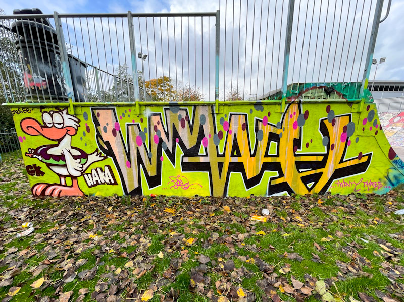 Haka and Logoe, Horfield skate park, Bristol, November 2023