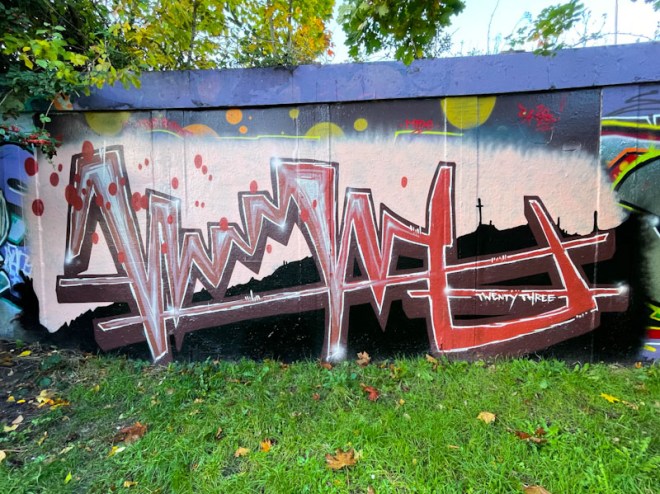 Logoe, M32 roundabout, Bristol, November 2023