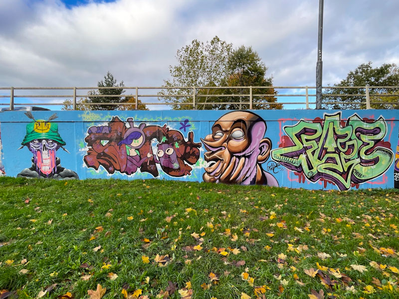 Laic217, Soap, Zake and Face 1st, M32 roundabout, Bristol, November 2023