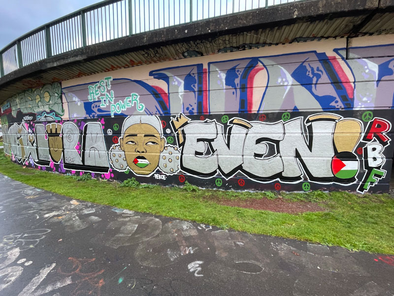 Desi, Lupa, Pekoe and Evey, Cumberland Basin, Bristol, November 2023