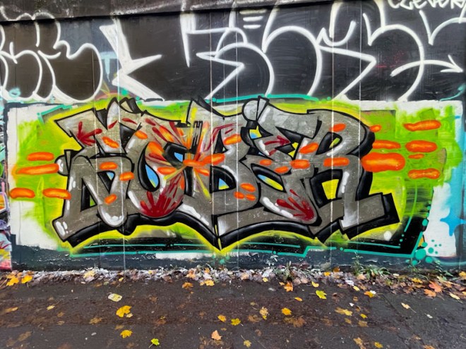 Klashwhensober, M32 roundabout, Bristol, November 2023