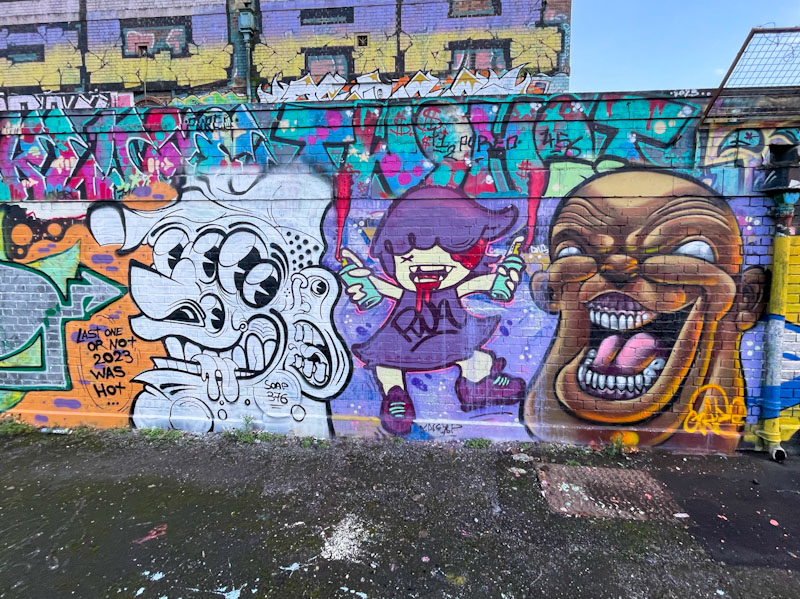 Chill, Face 1st and Zake, Dean Lane, Bristol, December 2023