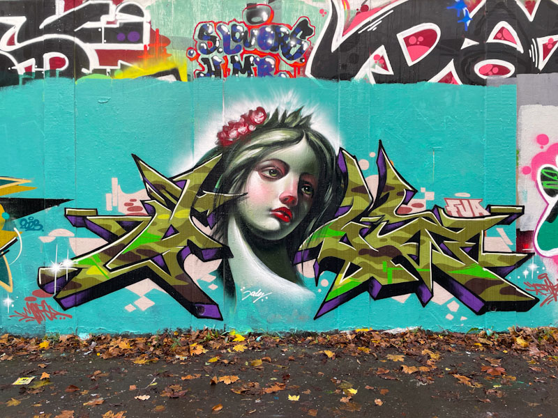 Dibz and Jody, M32 roundabout, Bristol, December 2023