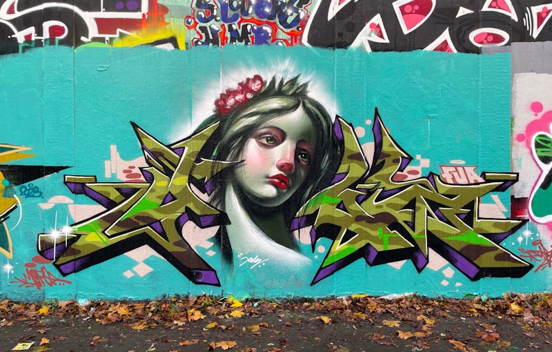 Dibz and Jody, M32 roundabout, Bristol, December 2023