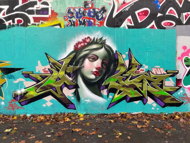 Dibz and Jody, M32 roundabout, Bristol, December 2023