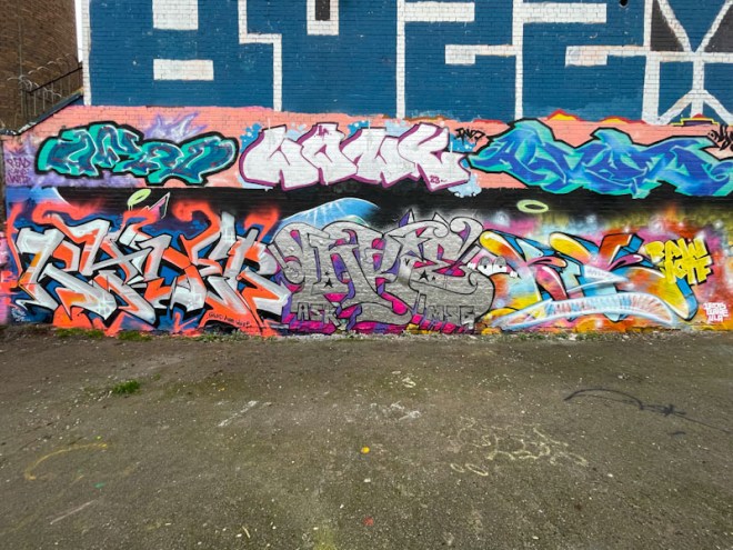 Ryder, Inkie and Mr Riks, Dean Lane, Bristol, December 2023