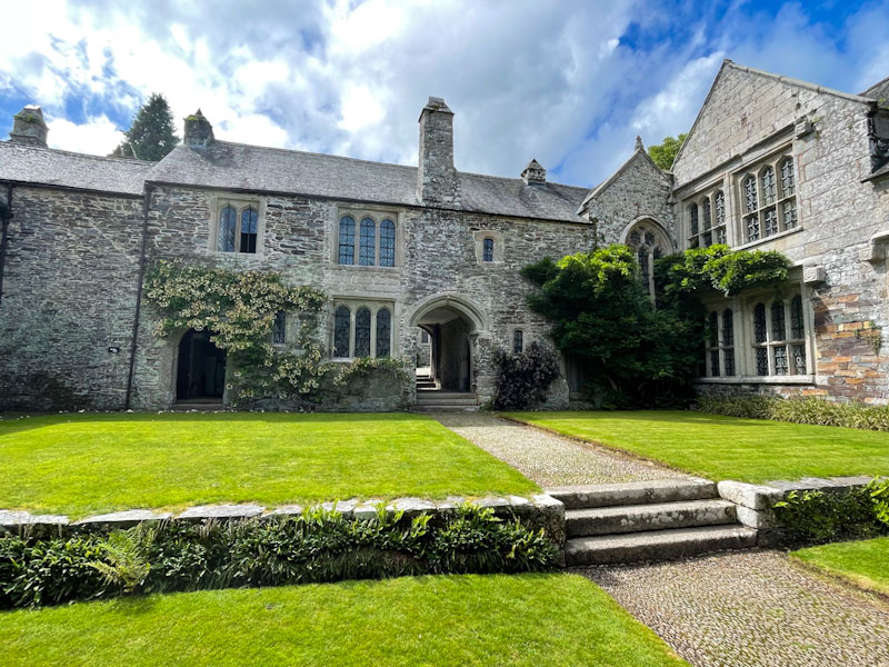 Doors and entrance arch, Cotehele, Calstock, Cornwall, August 2023
