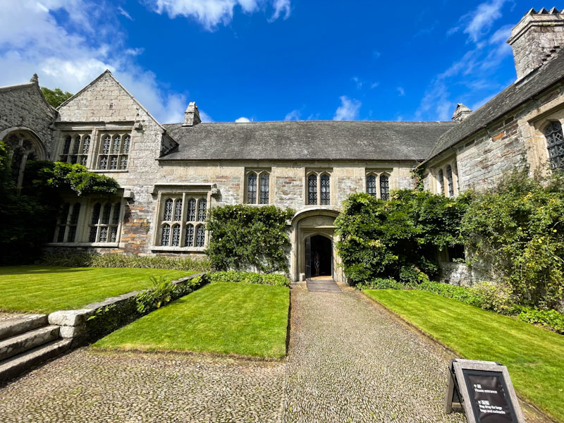 Main entrance doorway, Cotehele, Calstock, Cornwall, August 2023