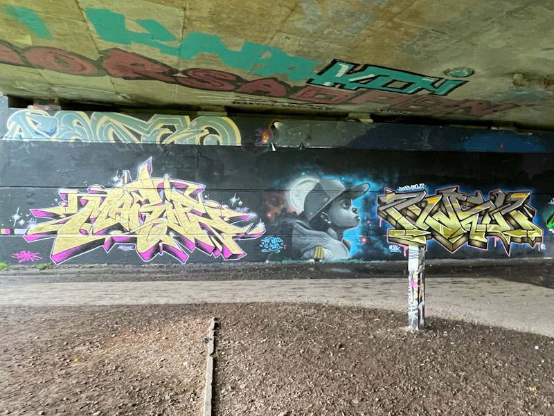 Dibz, Shade One and Rusk, Brunel Way, Bristol, December 2023