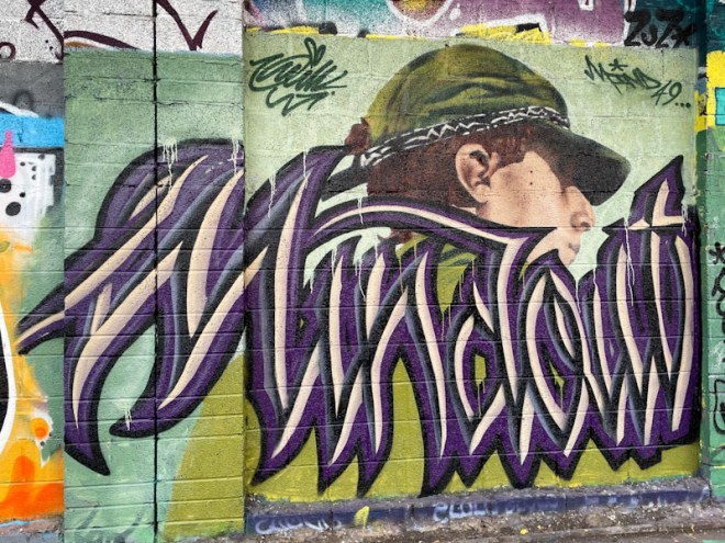 Wxttsart and Mind 49, M32 Cycle path, Bristol, January 2024