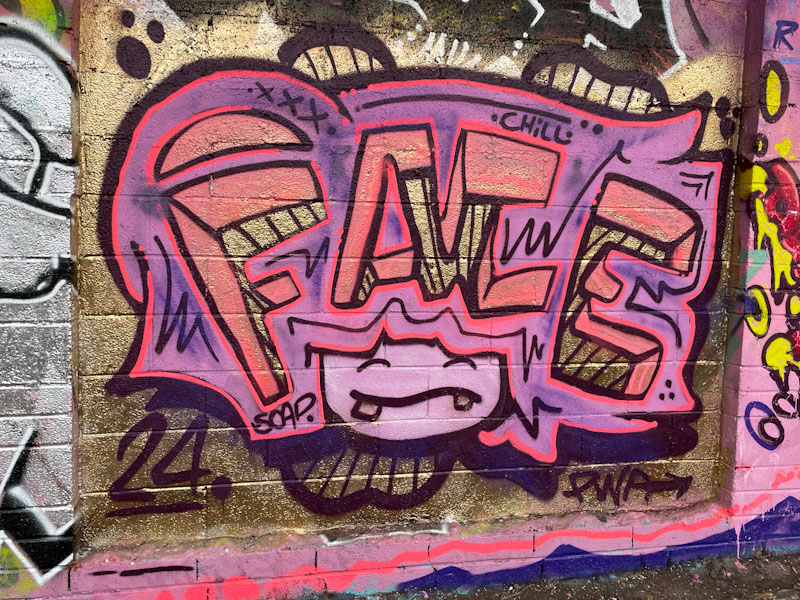 Face 1st, M32 Cycle path, Bristol, January 2024