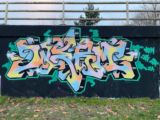 Werm, M32 roundabout, Bristol, January 2024