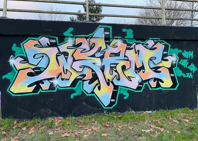 Werm, M32 roundabout, Bristol, January 2024