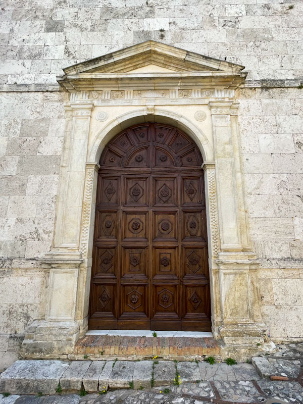 Outstanding door and doorway, Montefalco, Umbria, Italy, July 2023