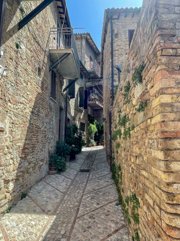 Side street, Montefalco, Umbria, Italy, July 2023