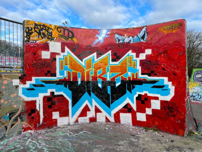 Dibz, Dean Lane skate park, Bristol, February 2024