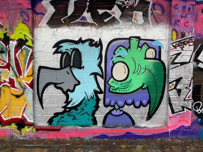 Mr Crawls and Mote, M32 Cycle path, Bristol, January 2024