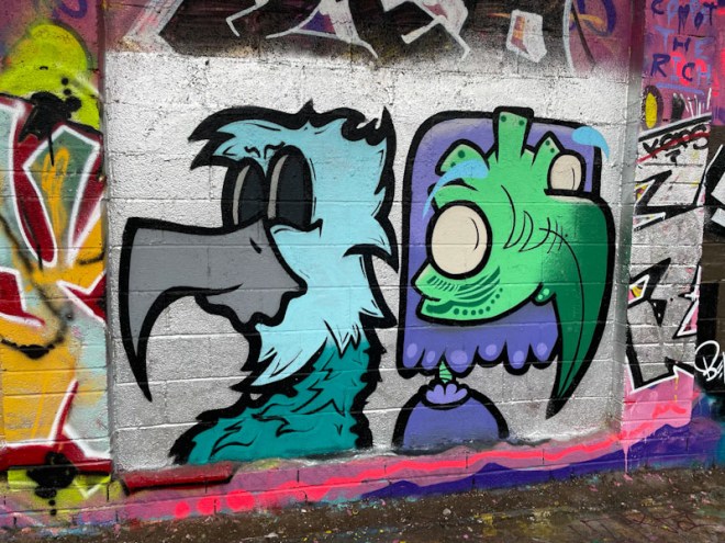 Mr Crawls and Mote, M32 Cycle path, Bristol, January 2024