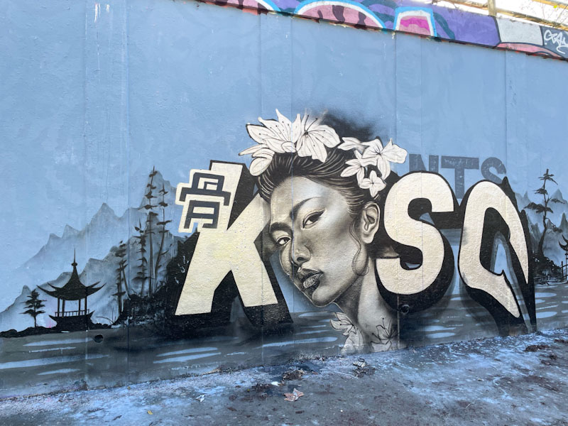 Kosc, M32 roundabout, Bristol, February 2024