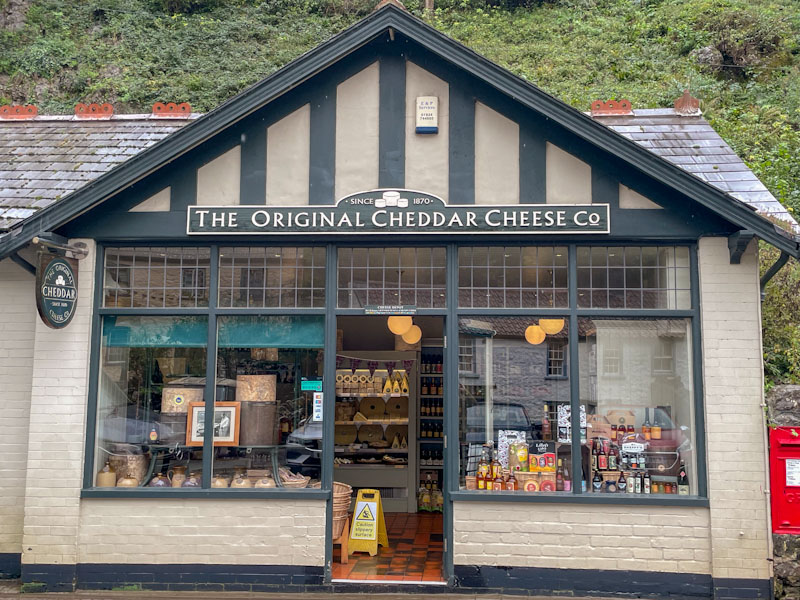 The original Cheddar Cheese Company, Cheddar Gorge, Somerset, October 2023