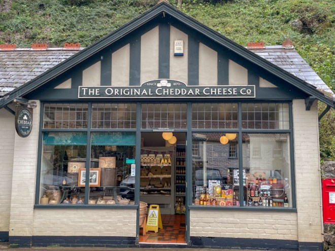 The original Cheddar Cheese Company, Cheddar Gorge, Somerset, October 2023