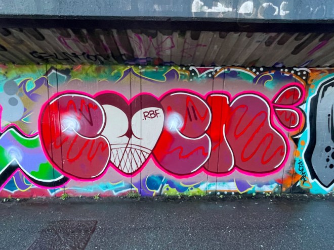 Evey, M32 Cycle path, Bristol, March 2024