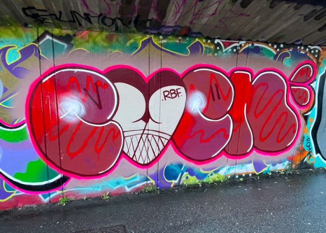 Evey, M32 Cycle path, Bristol, March 2024