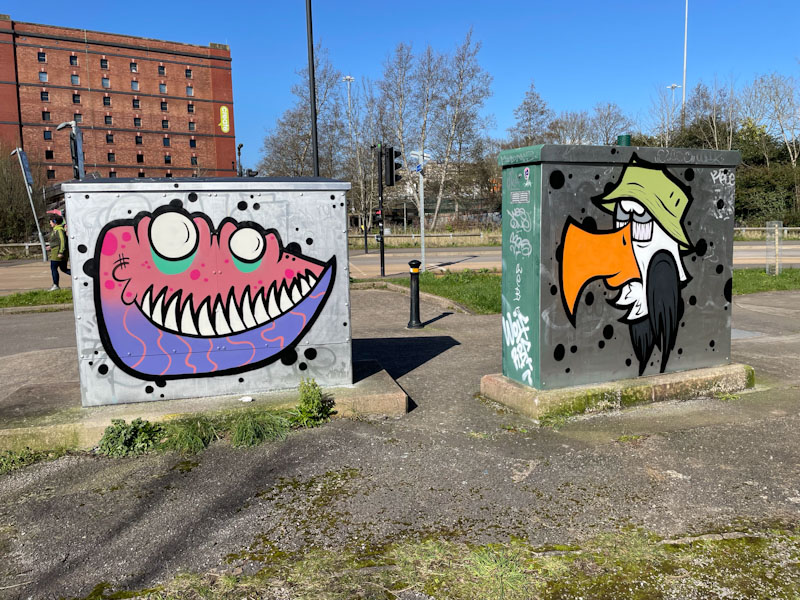 Mote and Mr Crawls, Cumberland Basin, Bristol, March 2024