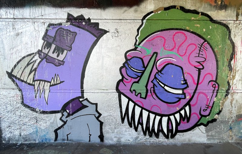 Mr Crawls and Mote, Cumberland Basin, Bristol, March 2024