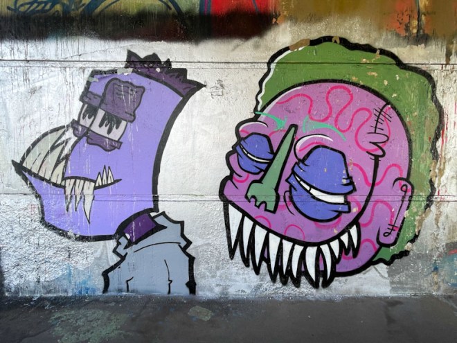 Mr Crawls and Mote, Cumberland Basin, Bristol, March 2024