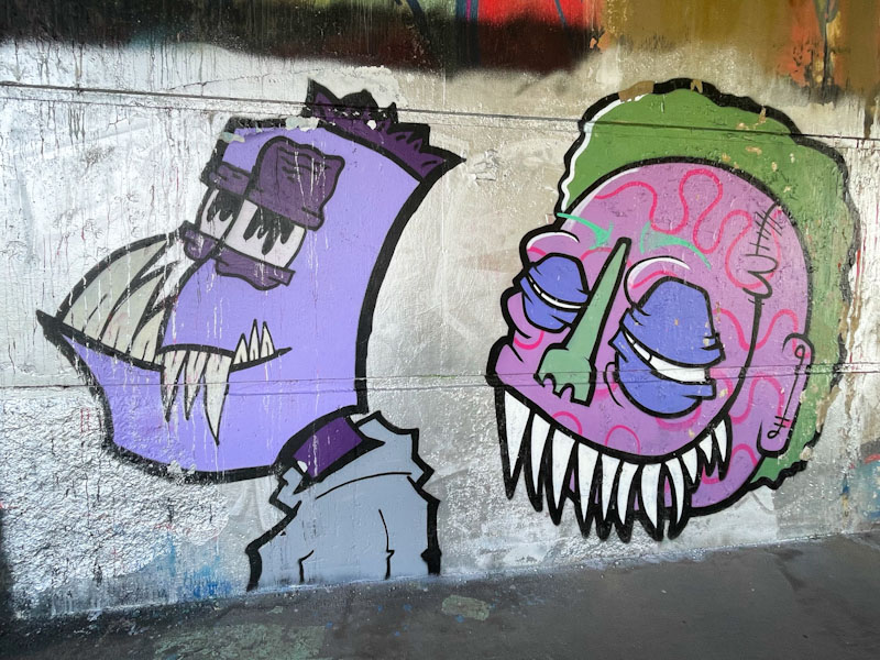 Mr Crawls and Mote, Cumberland Basin, Bristol, March 2024