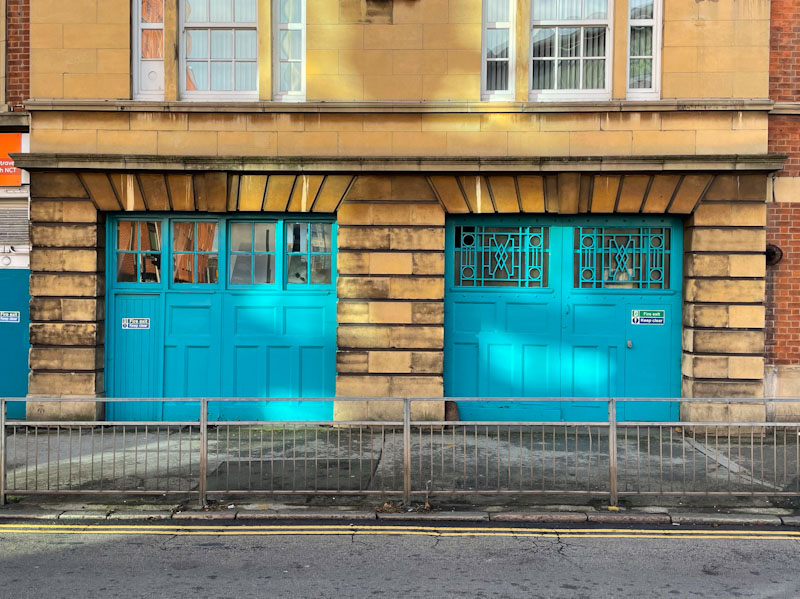 Double garage doors and doors within doors, Nottingham, November 2023