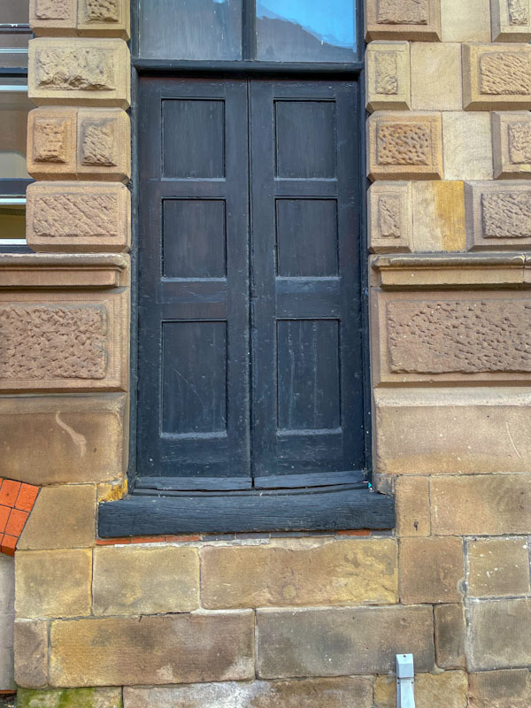 High door with the steps mysteriously missing, Nottingham, November 2023