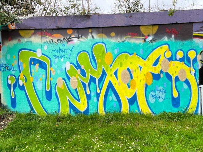 Logoe, M32 roundabout, Bristol, April 2024