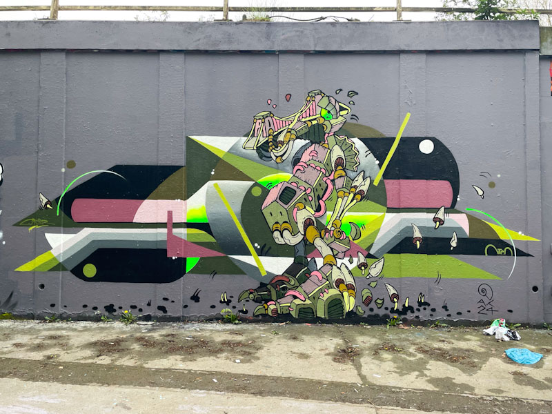 Saor and Andy Council, M32 roundabout, Bristol, April 2024