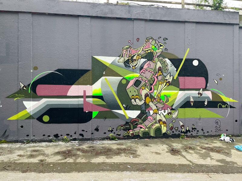 Saor and Andy Council, M32 roundabout, Bristol, April 2024