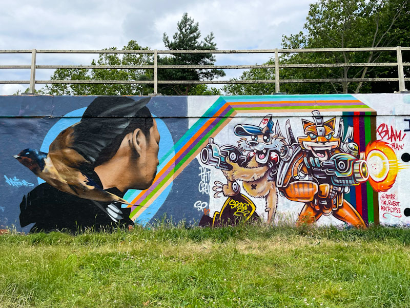 Mind 49 and SPZero76, M32 roundabout, Bristol, June 2024