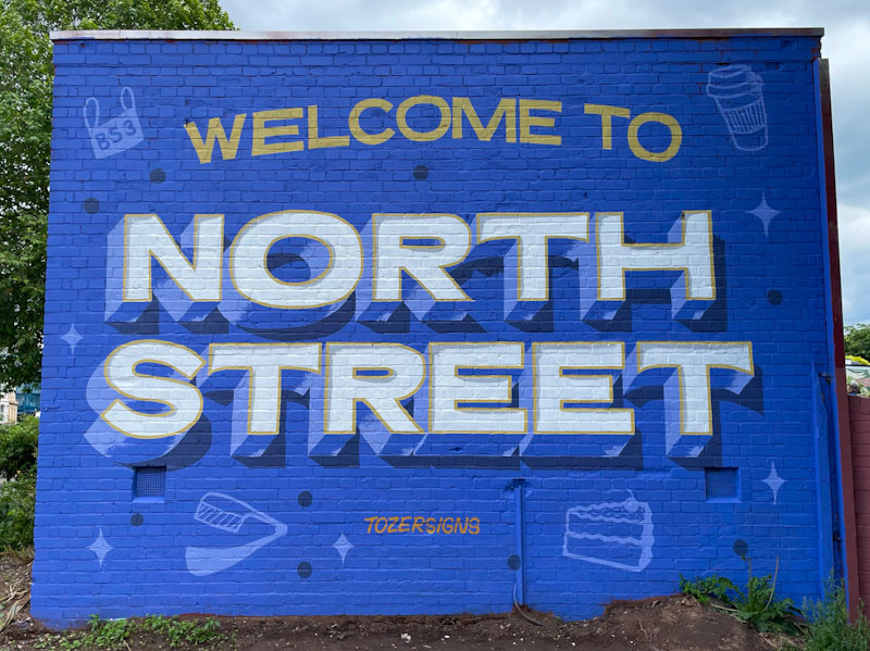 Tozer signs, Upfest 2024, North Street, Bristol, May 2024