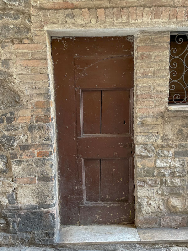 A well lived door, Assisi, Umbria, Italy, July 2023