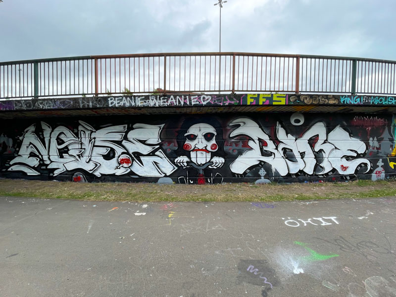 Noise and Sait Bare, Cumberland Basin, Bristol, July 2024