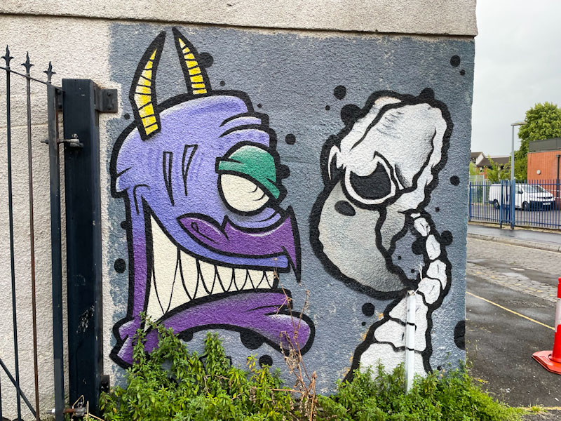 Mote and Mr Crawls, Jubilee Street, Bristol, July 2024