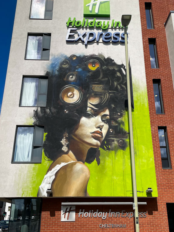 Epod 3000, Cheltenham Paint Festival 2024, Dunalley Street, Cheltenham, July 2024