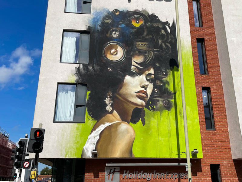 Epod 3000, Cheltenham Paint Festival 2024, Dunalley Street, Cheltenham, July 2024