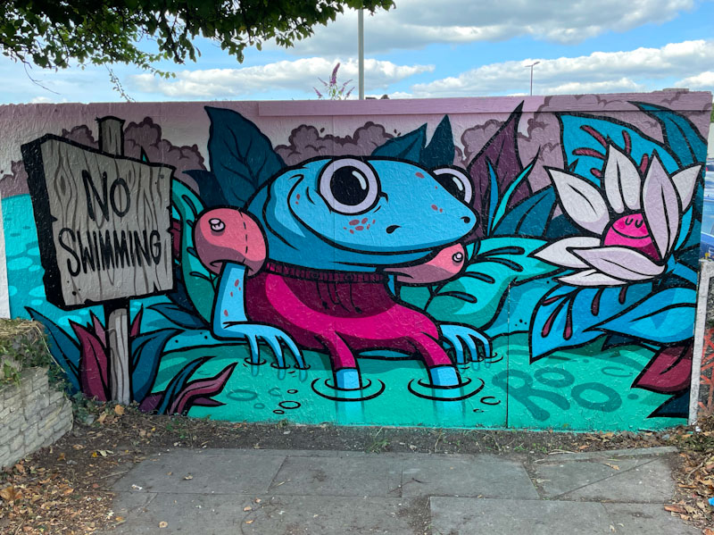 Roo, Cheltenham Paint Festival 2024, North Place car park, Cheltenham, July 2024