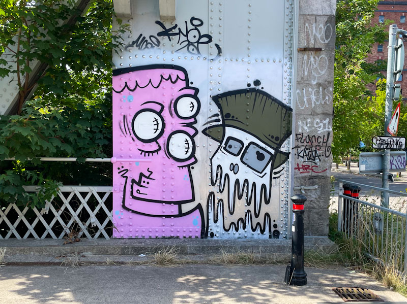 Mote and Mr Crawls, Cumberland Basin, Bristol,July 2024